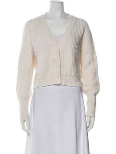 Pre-owned Le Kasha Cashmere V-neck Sweater In Neutral