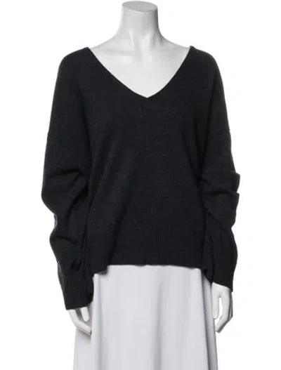 Pre-owned Le Kasha Cashmere V-neck Sweater W/ Tags In Black