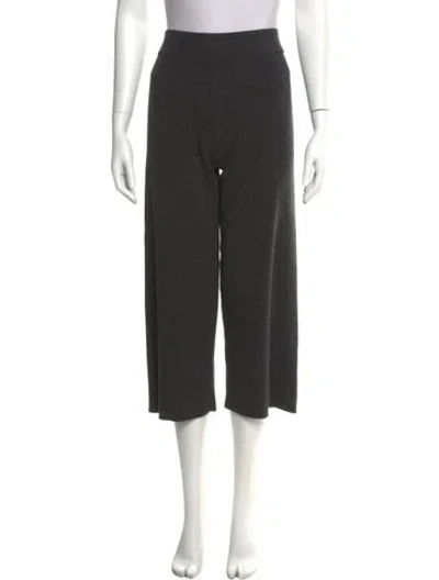 Pre-owned Le Kasha Cashmere Wide Leg Pants In Gray