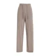 Le Kasha Cashmere Wide-leg Sweatpants In Brown