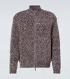 Le Kasha Cashmere Zip-up Sweater In Multicoloured