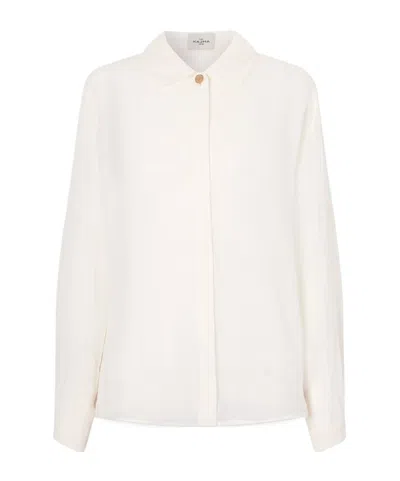 Le Kasha Casual Longsleeve Shirt In White