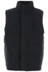 Le Kasha Charcoal Cashmere Vest In Black