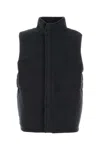 Le Kasha Charcoal Cashmere Vest In Midnight