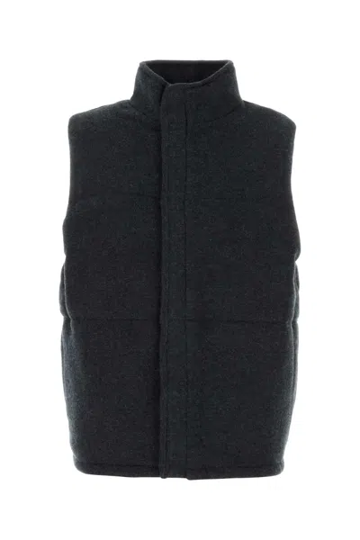 LE KASHA CHARCOAL CASHMERE VEST