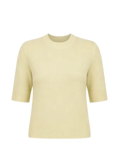 Le Kasha Chypre Short-sleeve Cashmere T-shirt In Blue