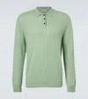 Le Kasha Crete Cashmere Polo Sweater In Green