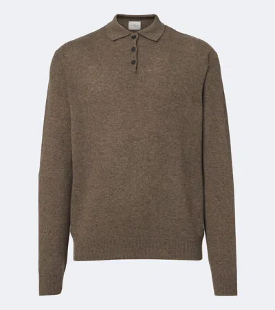 Le Kasha Crete Cashmere Polo Sweater In Green