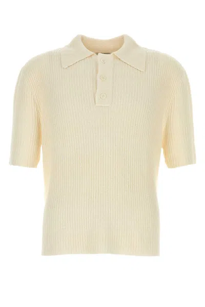 Le Kasha Crochet Polo In Neutral