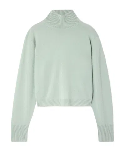 Le Kasha Cropped Cashmere Sweater In Green
