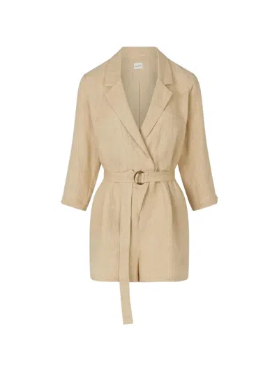 Le Kasha Dahab Belted Jumpsuit In Neutral