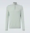 Le Kasha Dared Cashmere Half-zip Sweater In Blue