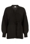 Le Kasha Dark Brown Cashmere Cardigan