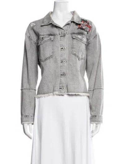 Pre-owned Le Kasha Denim Jacket In Grey