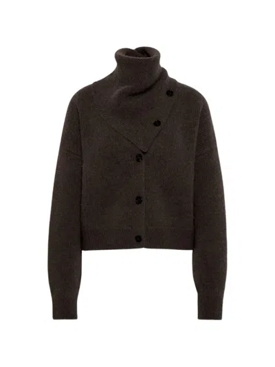 Le Kasha Derios Cardigan Mit Knopfverschluss In Brown