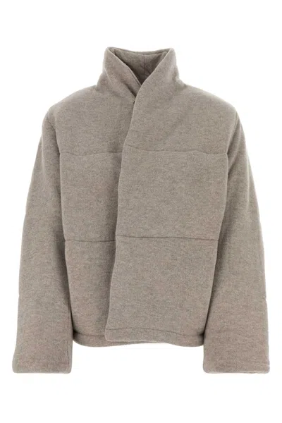 Le Kasha Dove Grey Cashmere Prague Padded Jacket