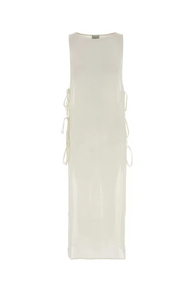 Le Kasha Jarajug Side-tie Sleeveless Cover Up In White