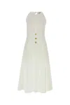 Le Kasha White Linen Jesmah Dress In White