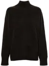 Le Kasha Drop Shoulder Sweater In Brown