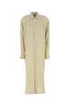 Le Kasha Striped Silk Shirt Dress With Long Sleeves In Brown