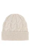 Le Kasha Sand Cashmere Beanie Hat