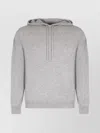 Le Kasha Hooded Knit Pullover And Pockets In Gray