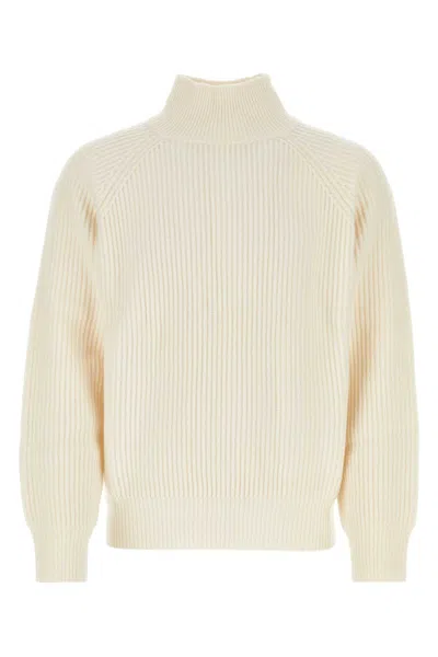 LE KASHA IVORY CASHMERE SWEATER