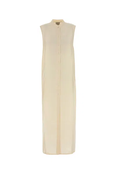 Le Kasha Namsa Sleeveless Maxi Shirt Dress In Multi