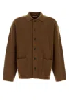 Le Kasha Jacket With Front Pockets In Brown