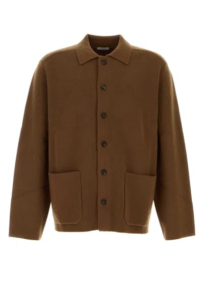 Le Kasha Jacket With Front Pockets In Brown