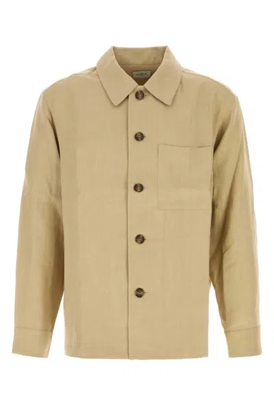 Le Kasha Jacket With Side Pockets In Beige