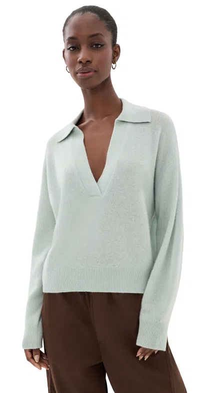 Le Kasha Jackson Cashmere Sweater Lagoon In Green