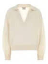 Le Kasha White Cashmere Oversize Jackson Sweater In Neutral