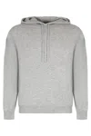 Le Kasha Hooded Knit Pullover And Pockets In Gray