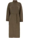 Le Kasha Abito Tsalgar In Cashmere Fango  Donna In Green