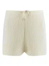 Le Kasha Knitted Shorts In Neutral