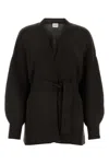 Le Kasha Cardigan In Cashmere Nero Donna In Black