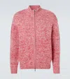 Le Kasha Lamdu Cashmere Zip-up Sweater In Pink