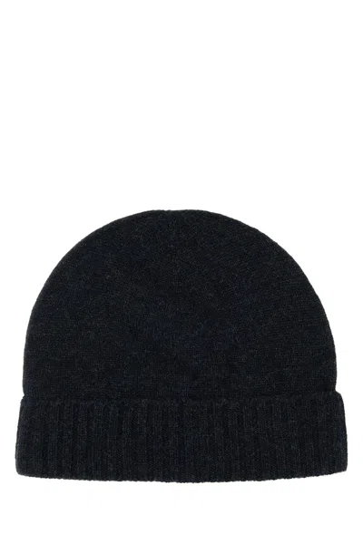 LE KASHA CUFFIA IN CASHMERE BLU NOTTE DONNA