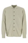Le Kasha Light Grey Cashmere Cardigan In Pebble
