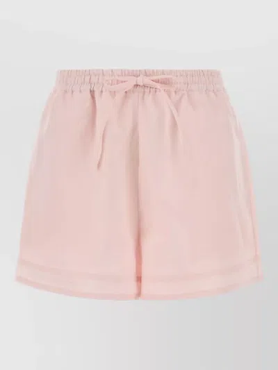 Le Kasha Linen Lounge Shorts Lightweight Relaxed Fit In Pink