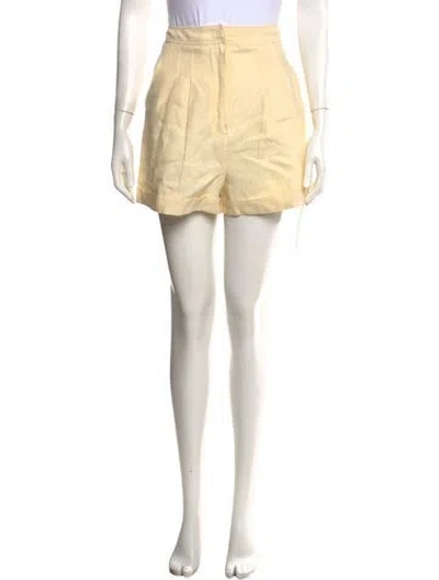 Pre-owned Le Kasha Linen Mini Shorts In Neutrals