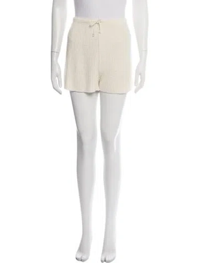 Pre-owned Le Kasha Linen Mini Shorts In Neutrals