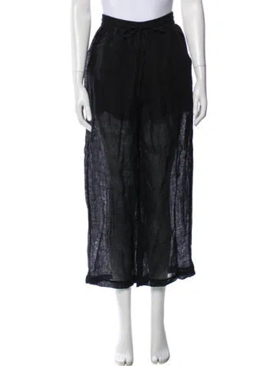 Pre-owned Le Kasha Linen Pajamas In Black