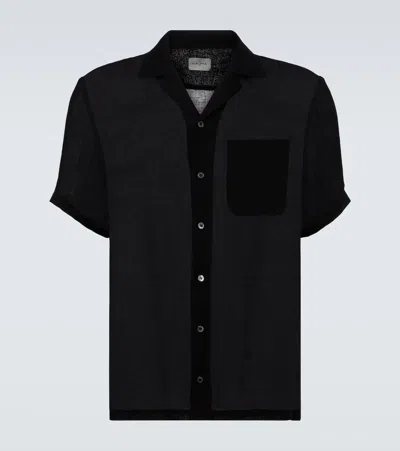 Le Kasha Linen Shirt In Black