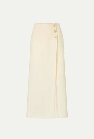 Le Kasha Linen Skirt Clothing In Nude