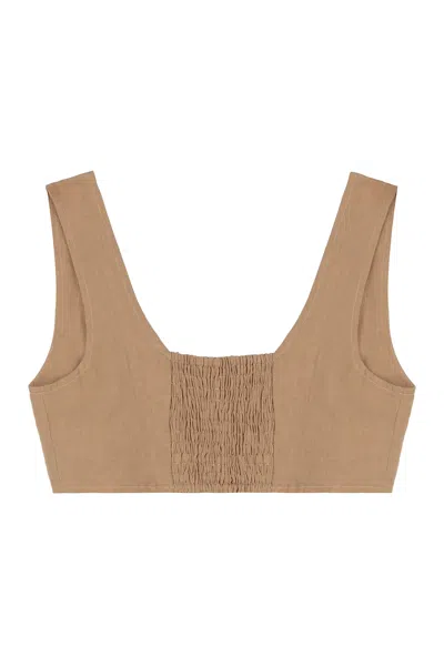 LE KASHA LINEN TANK TOP