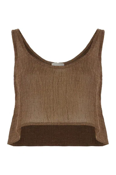 LE KASHA LE KASHA LINEN TOP