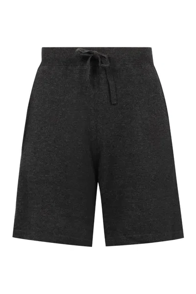 Le Kasha Lode Drawstring Knitted Shorts In Grey