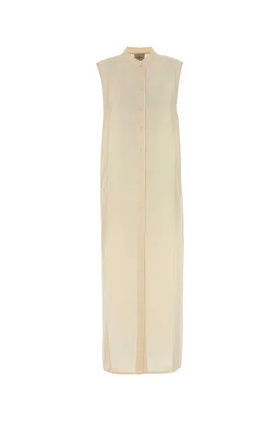 Le Kasha Long Dress With Side Openings In Pink
